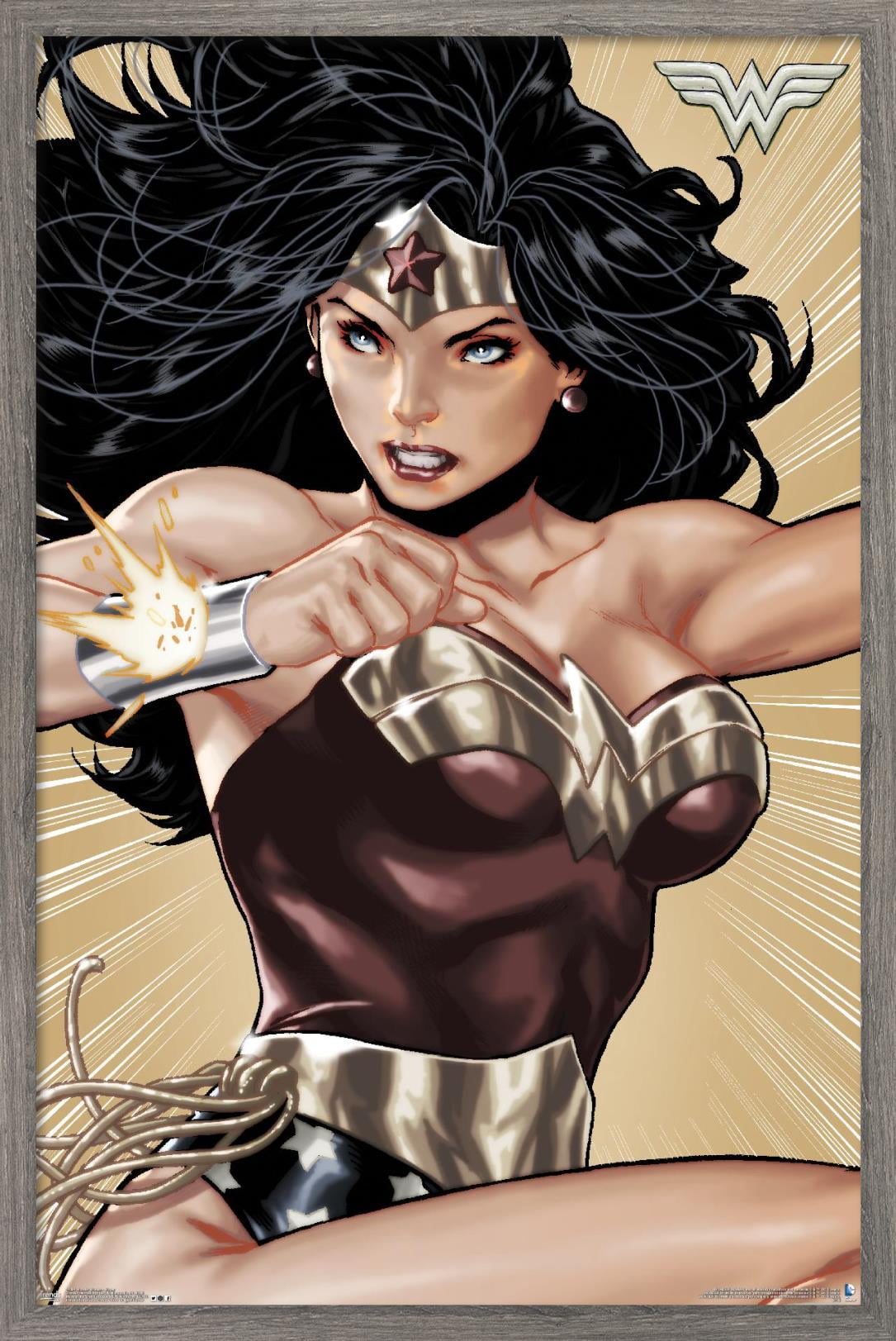 DC Comics - Wonder Woman - Hyper Wall Poster, 14.725" x 22.375", Framed