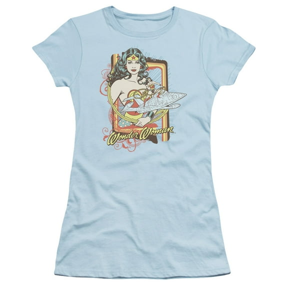 DC Comics Wonder Woman Invisible Jet Juniors Sheer T-Shirt Tee