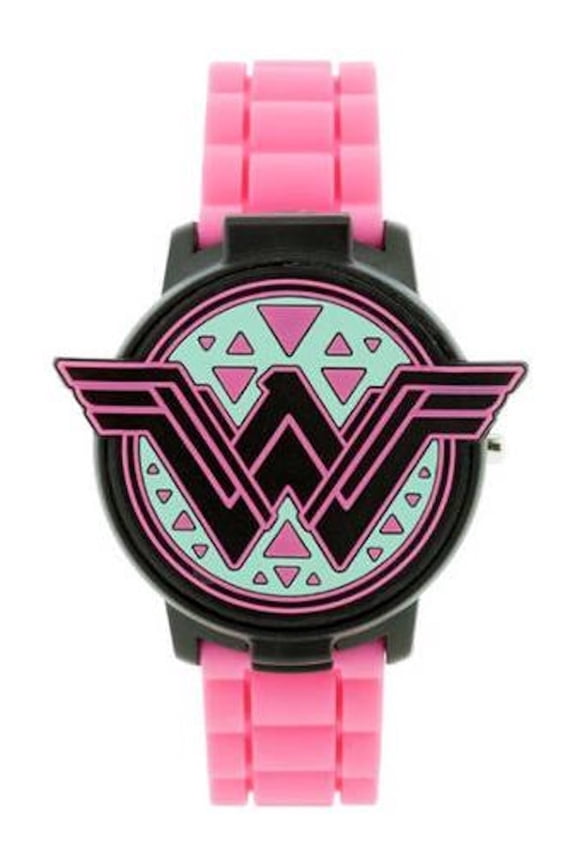 Wonder Woman LCD 3D Silicone Cover Watch - BVS4066WM