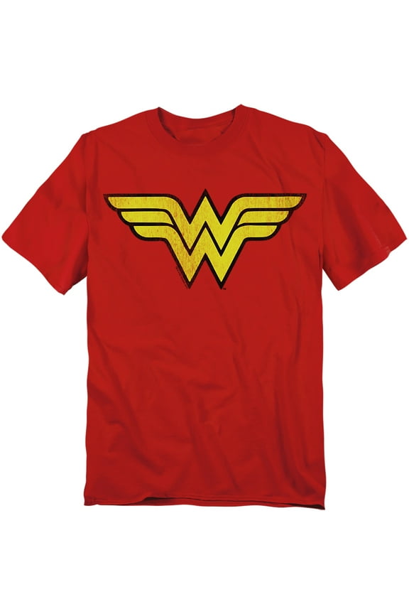 DC Comics Wonder Woman Logo Dist Mens Short Sleeve Shirt