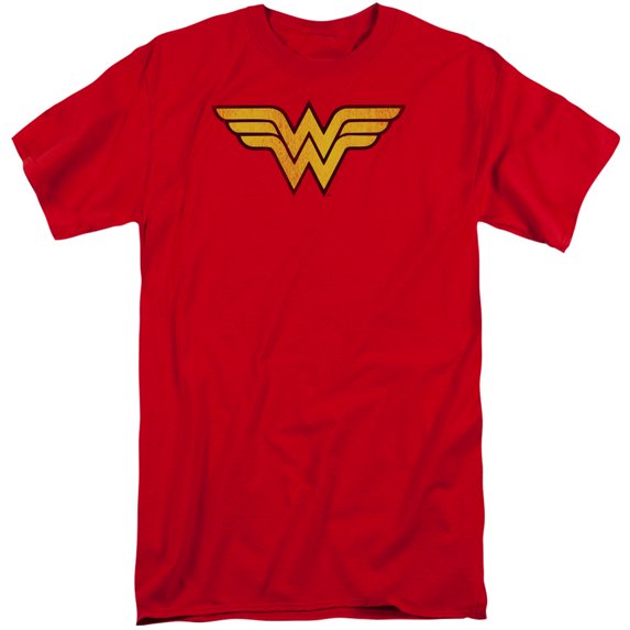 DC Comics Wonder Woman Logo Dist S/S Adult Tall