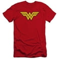 thumbnail image 1 of DC Comics Wonder Woman Logo Premium Canvas Adult Slim Fit 30/1 T-Shirt, 1 of 1