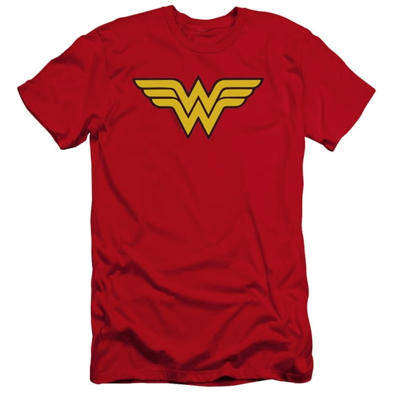 DC Comics Wonder Woman Logo Premium Canvas Adult Slim Fit 30/1 T-Shirt