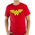 thumbnail image 1 of DC Comics Wonder Woman Logo Specialty Soft Hand Print Men's Red Tee T-Shirt Shirt-Large, 1 of 2