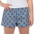 thumbnail image 1 of DC Comics Wonder Woman Pajama Shorts Women's Logo All Over Print PJ Lounge Bottoms, 1 of 6