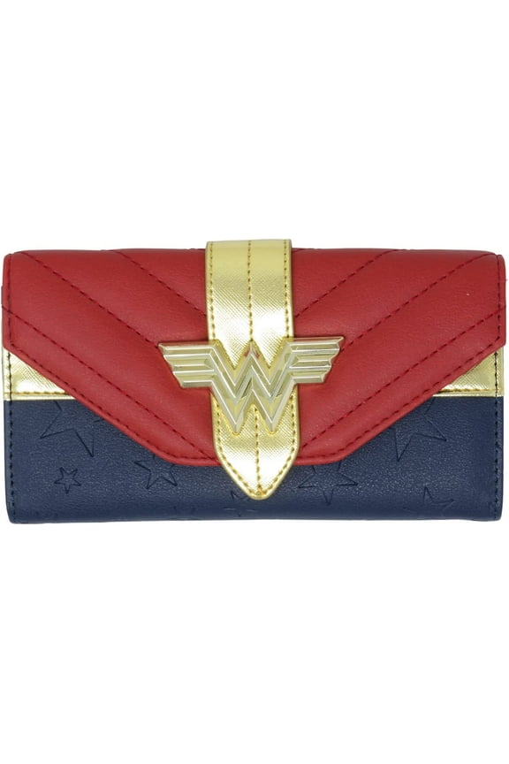 DC Comics Wonder Woman Quilted Flap Wallet