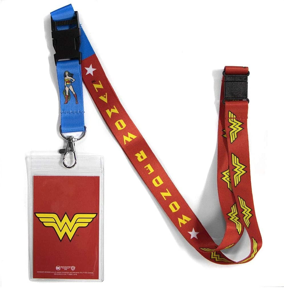 Ata-Boy DC Comics Wonder Woman Reversible Breakaway Lanyard, 22.5 ...