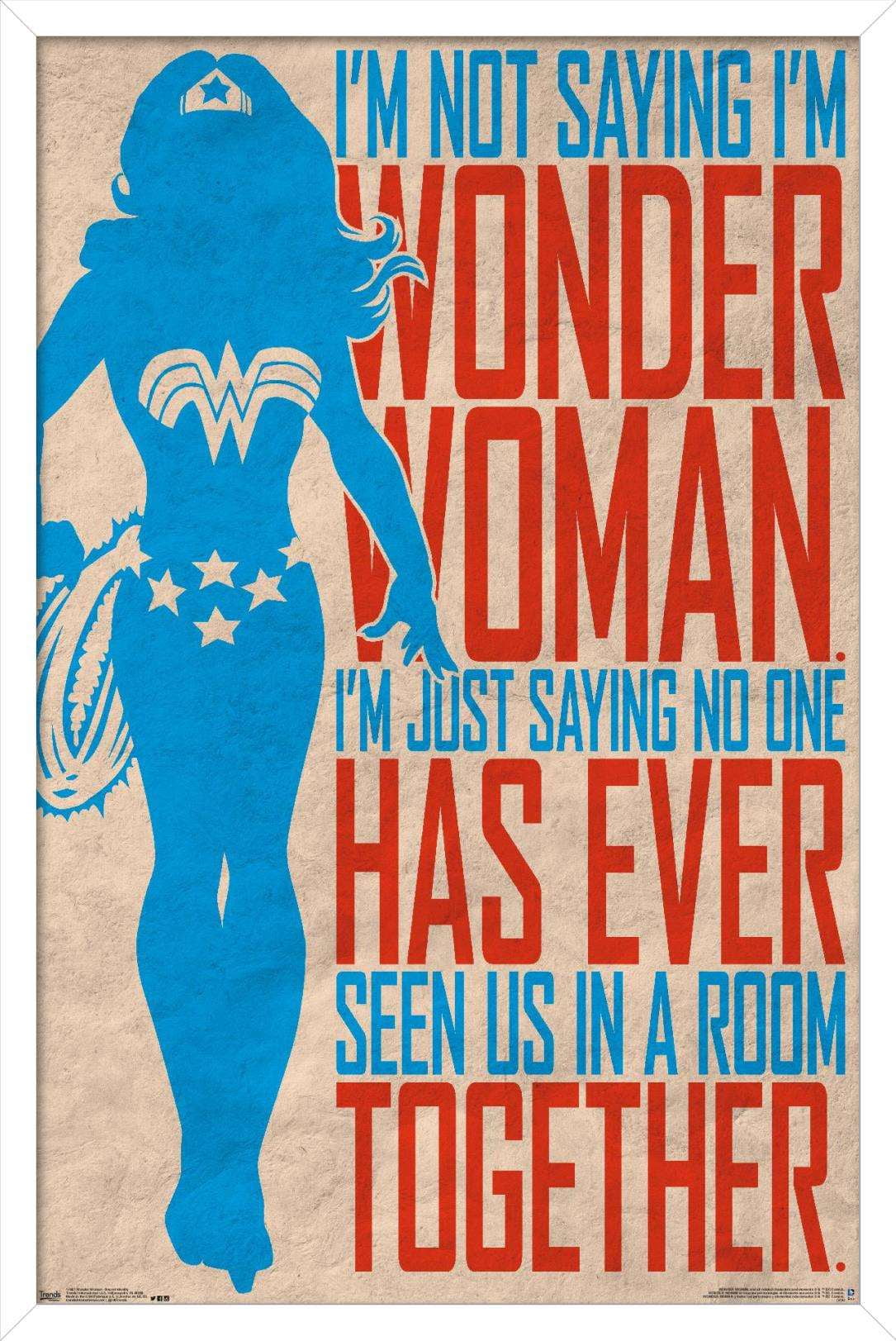 DC Comics - Wonder Woman - Secret Identity Wall Poster, 22.375" x 34", Framed