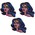 thumbnail image 1 of DC Comics Wonder Woman Set Of Three Embroidered 3" Tall Patches, 1 of 1