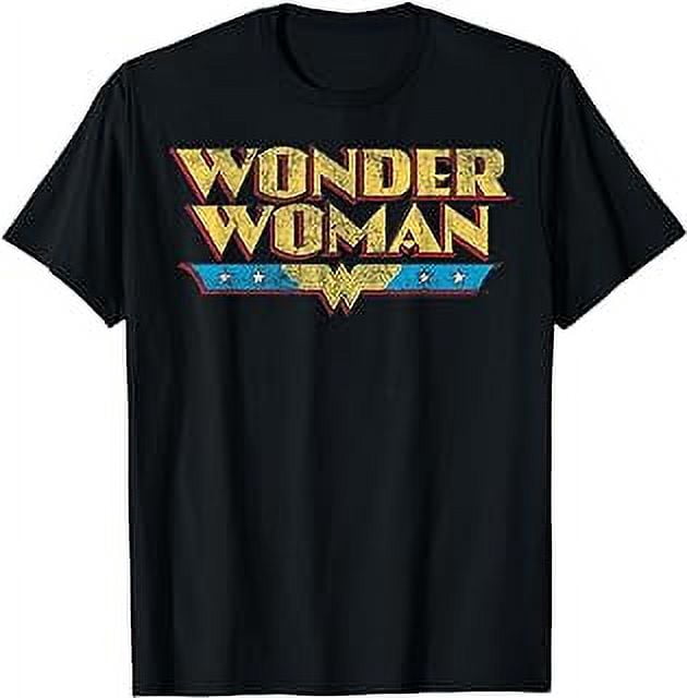 Wonder Woman Movie Distressed Logo T-Shirt For Women - Officially Licensed - View #3