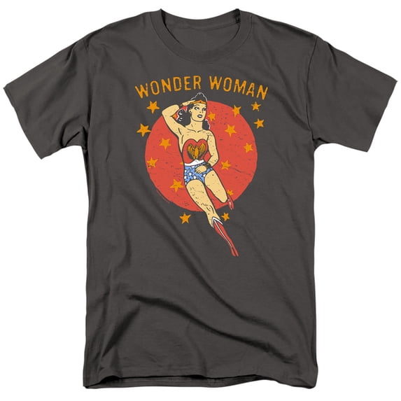 DC Comics - Wonder Woman - Wonder Circle - Adult Unisex T-Shirt - Gray