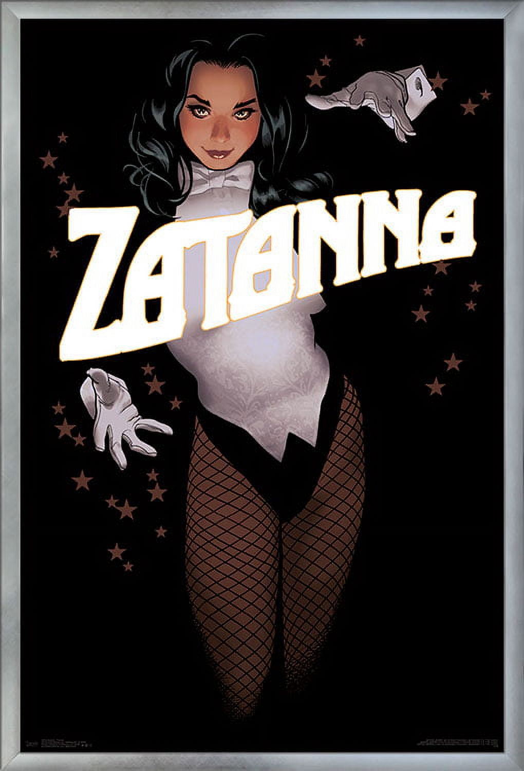 DC Comics - Zantanna - Alex Ross Portrait Wall Poster, 22.375" x 34", Framed