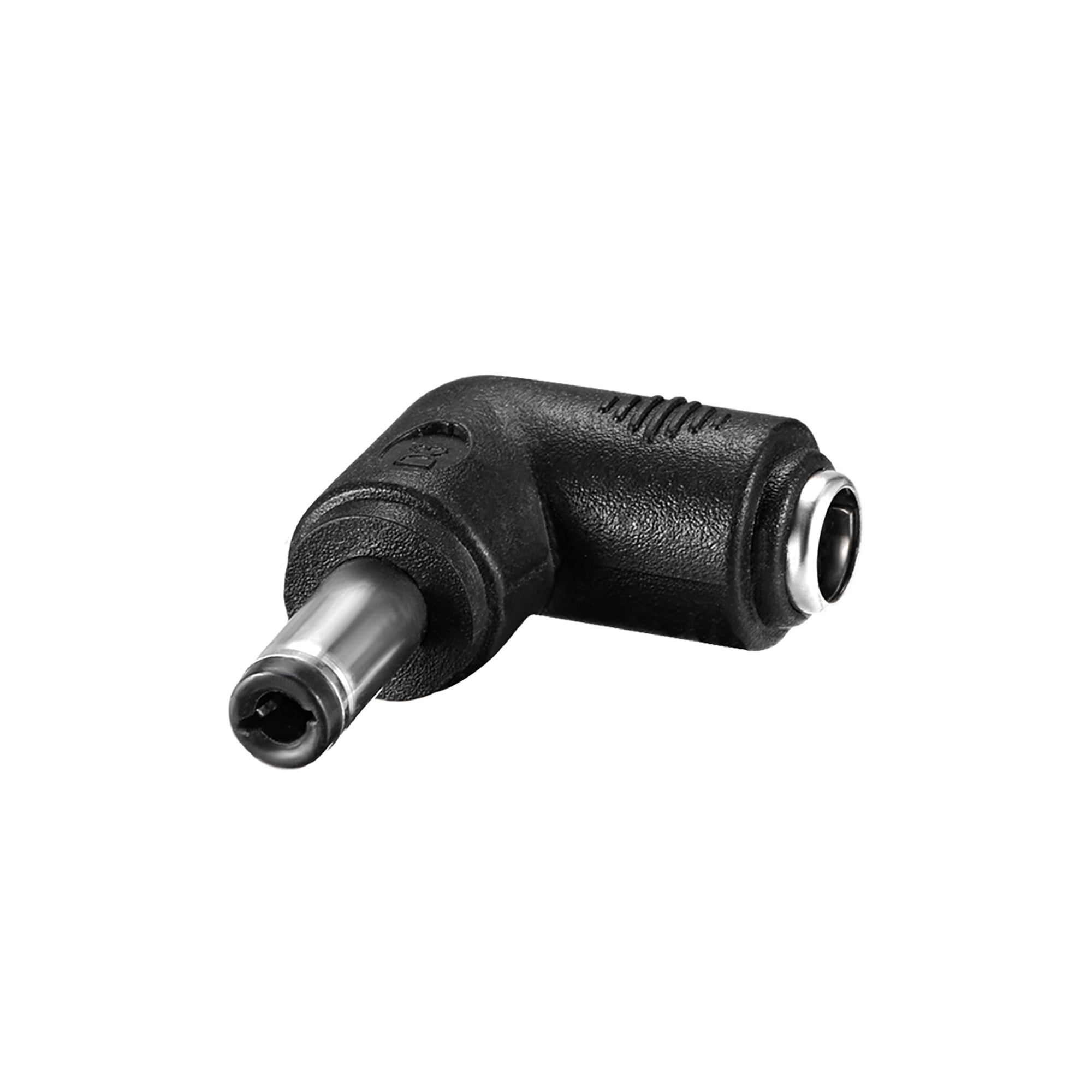 DC Connector 90 Degree 5.5mm x 2.5mm Male to 5.5mm x 2.1mm Female