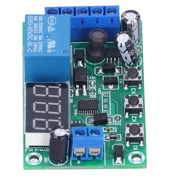 DC Current Detection Module Relay Switch Sensor Digital Display Motor Controller 12V 0.01A High Precision Overcurrent Protection Switch Board Module 8.00x5.00x3.00 in / 20.32x12.70x7.62 cm