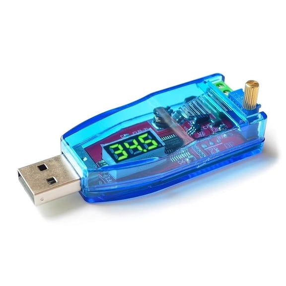 DC-DC 5V to 3.3V 9V 12V 24V USB Step UP / Down Power Supply Module Adjustable Boost Buck Converter Out DC 1.0V-24V Green