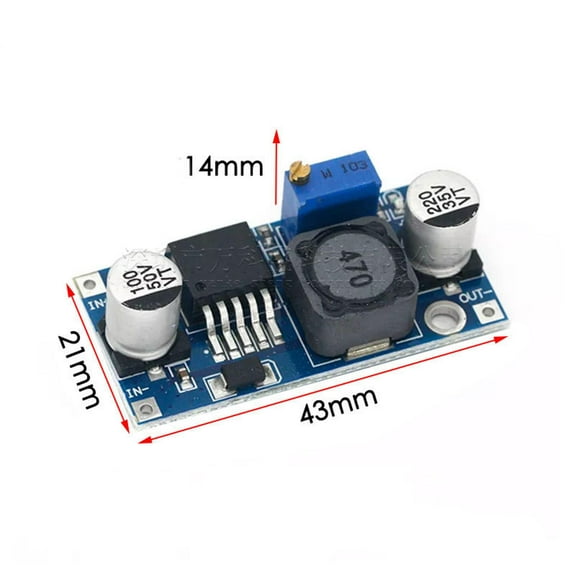 DC-DC Adjustable Buck Converter Compact Size for DIY Electronics and Prototyping Power Module