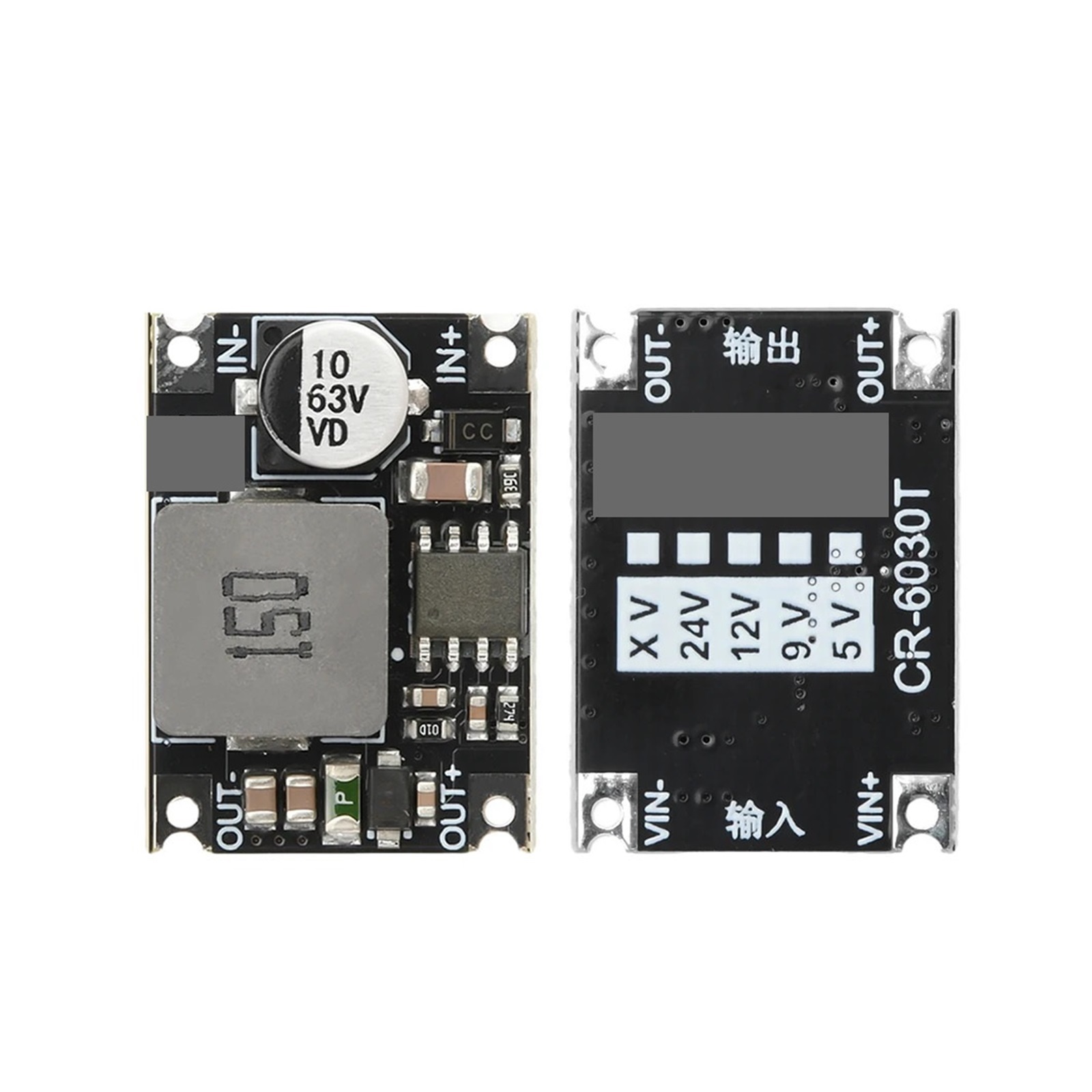Dc Buck Module DC-DC Buck Module 60V/48V/36V/24V to 12V/5V/3.3V Output Car Power ...