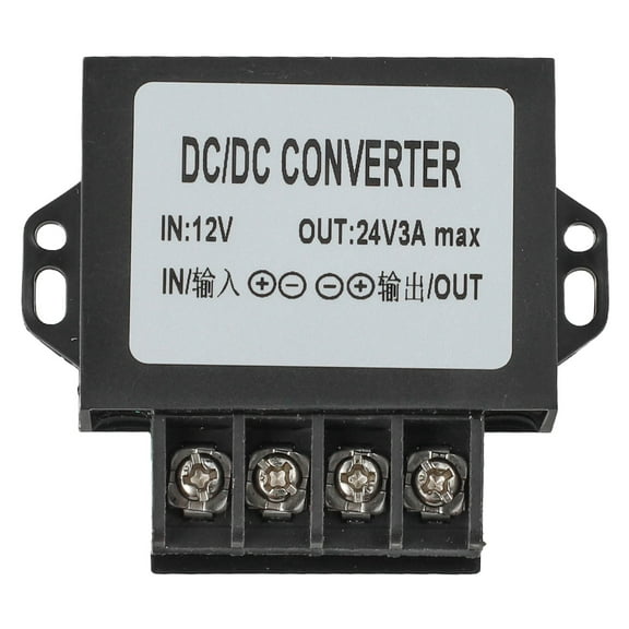 DC-DC Converter 12V to 24V 3A Step-Up Power Supply Regulator for Car Solar LED Systems with Over-Current Protection