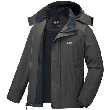 DC Diamond Candy Men's Hooded Waterproof Jacket Lightweight Rain Jacket Outdoor Casual Sportswear