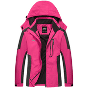 DC DIAMOND CANDY Diamond Candy Waterproof Rain Jacket Women Lightweight Outdoor Raincoat Hooded for Hiking