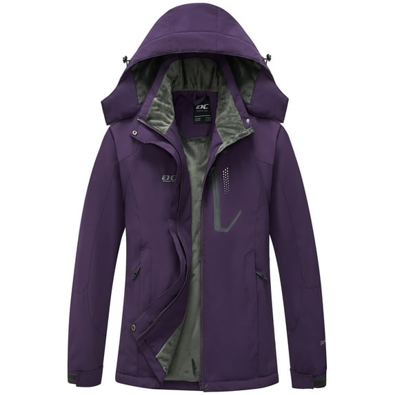 Diamond Candy Women's Winter Ski Jacket Hooded Windproof Warm Jackets Snow Waterproof Rain Coat