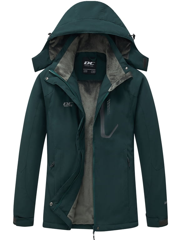 Diamond Candy Women's Winter Ski Jacket Hooded Windproof Warm Jackets Snow Waterproof Rain Coat