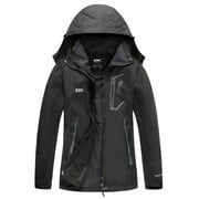 DC Diamond Candy Womens Rain Jacket Waterproof Coat with Hood Windproof Lightweight Hiking Jackets