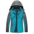 thumbnail image 1 of Diamond Candy Women's Waterproof Rain Jacket with Hood Windproof Raincoat Lightweight Lined Jacket for Outdoor hiking, 1 of 8