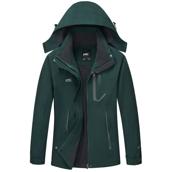 Diamond Candy Women's Waterproof Rain Jacket with Hood Windproof Lightweight Outdoor Raincoat for hiking skiing