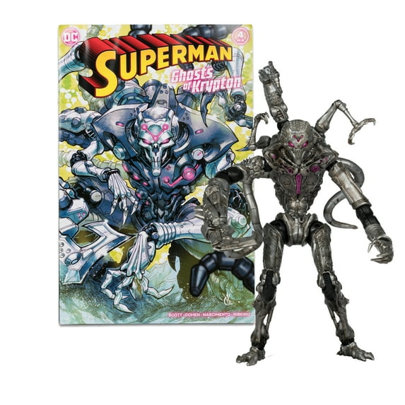 DC Direct DC Comics Brainiac Collectible Action Figure, Plastic Multicolor, 0.5 lb