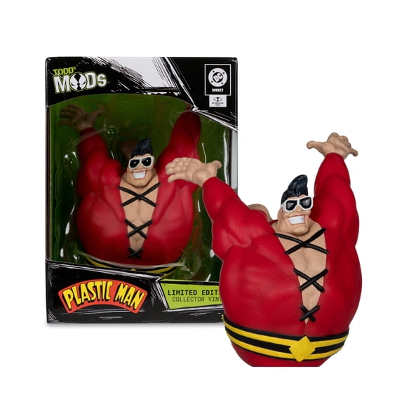 DC Direct Plastic Man Limited Edition Collector Vinyl (Todd's Mods) 4.5" Scale Posed Figure - McFarlane Toys