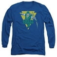 thumbnail image 1 of DC-Distressed Arrow Long Sleeve Adult 18-1 Tee - Royal Blue- 2X, 1 of 1