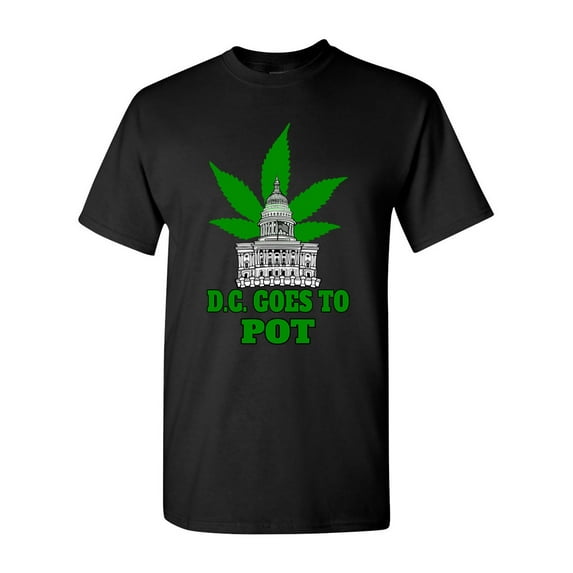 DC District of Columbia Goes To Pot DT Adult T-Shirt Tee