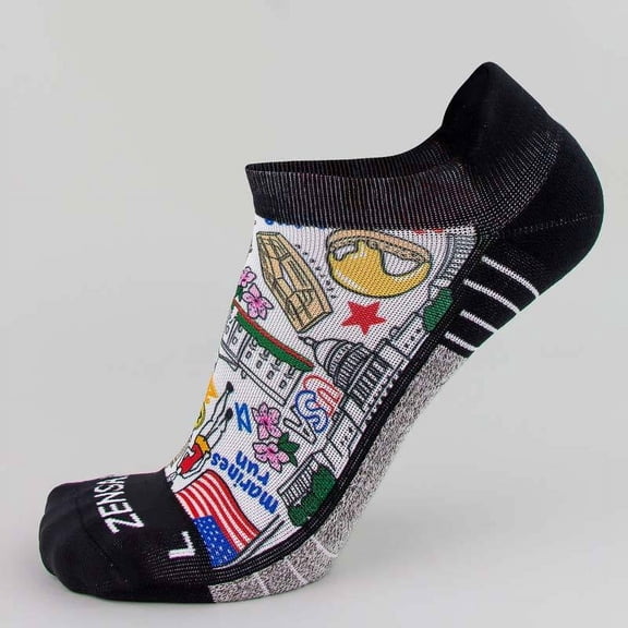 DC Doodle Socks (No Show) S / White