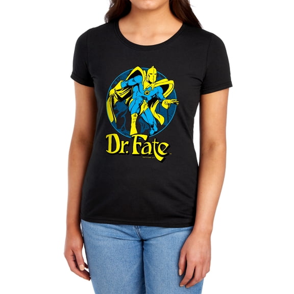 DC Dr Fate Ankh Women's T Shirt, Black, Large