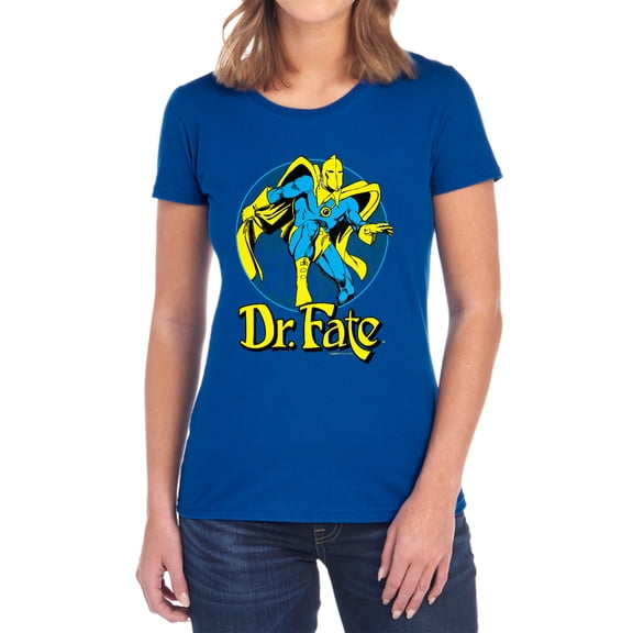 DC Dr Fate Ankh Women's T Shirt, Royal, Large