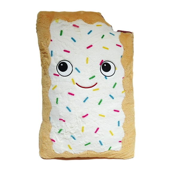 Jumbo Frosted Toaster Pastry Plush, Cream, 31", Valentine's Day by Way To Celebrate