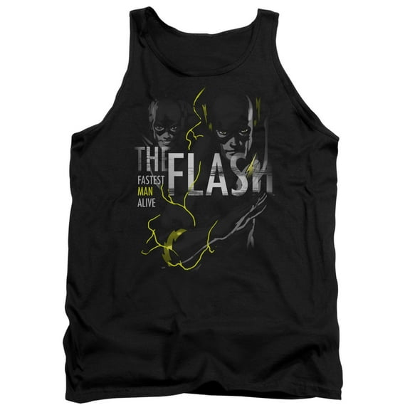 DC Flash Bold Flash Adult Tank Top Black
