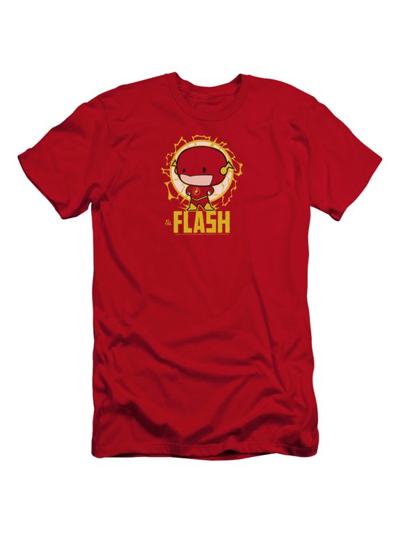 DC Flash Flash Chibi HBO S/S Adult 30/1 T-Shirt Red