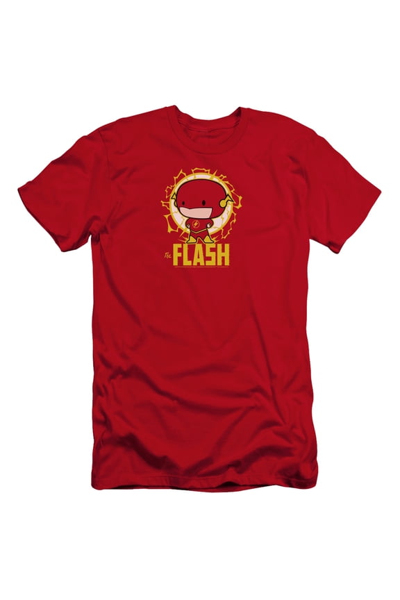 DC Flash Flash Chibi HBO S/S Adult 30/1 T-Shirt Red