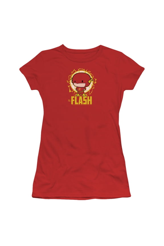 DC Flash Flash Chibi S/S Junior Women's T-Shirt Sheer Red