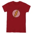 thumbnail image 1 of DC Flash Flash Little Logos Women's T Shirt, Cardinal, Medium, 1 of 6