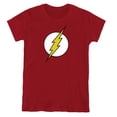 thumbnail image 1 of DC Flash Flash Logo Women's T Shirt, Cardinal, X-Large, 1 of 6