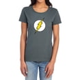 thumbnail image 1 of DC Flash Flash Logo Women's T Shirt, Charcoal, Small, 1 of 6
