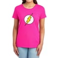 thumbnail image 1 of DC Flash Flash Logo Women's T Shirt, Hot Pink, Small, 1 of 6