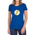 thumbnail image 1 of DC Flash Flash Logo Women's T Shirt, Royal, Large, 1 of 6