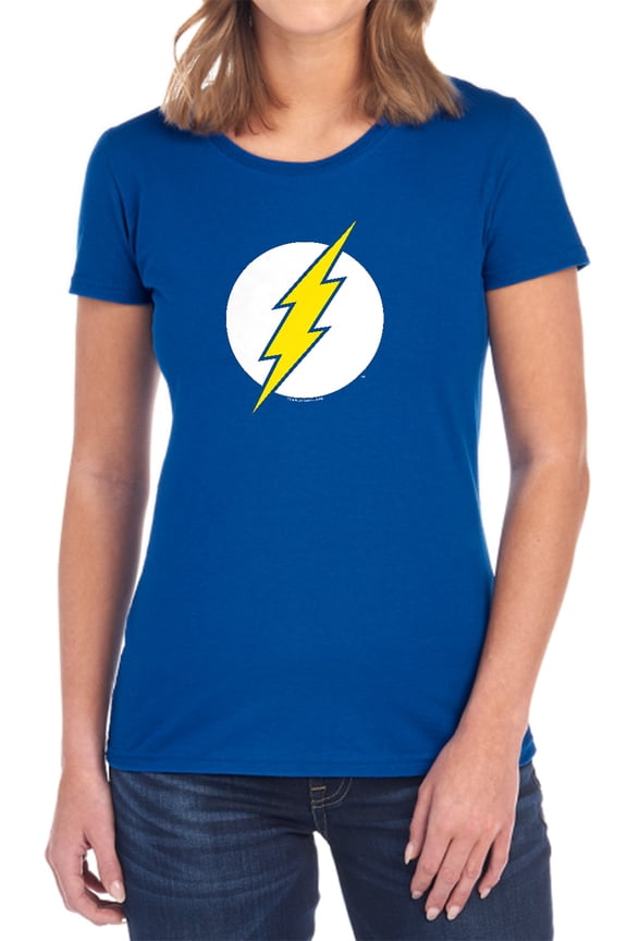 DC Flash Flash Logo Women's T Shirt, Royal, Small