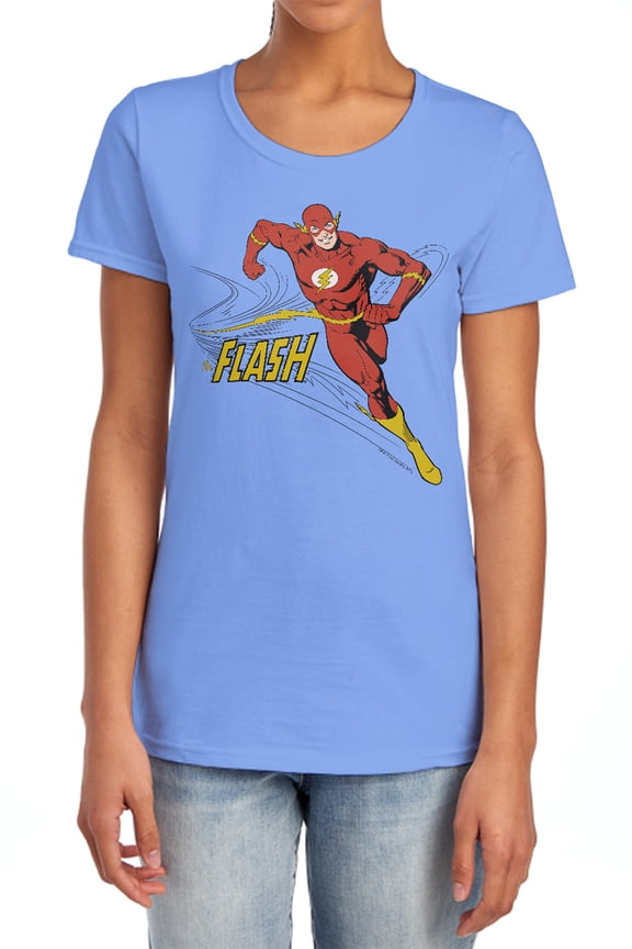 DC Flash Jetstream Women's T Shirt, Carolina Blue, X-Large