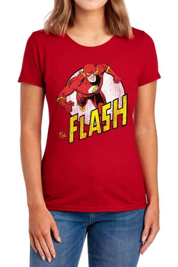DC Flash Run Flash Run Women's T Shirt, Red, Large