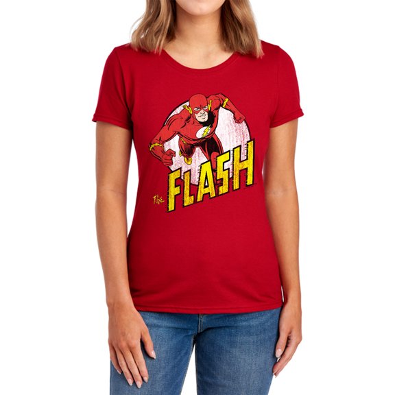 DC Flash Run Flash Run Women's T Shirt, Red, Large
